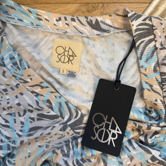 Chaser printed long sleeve sleeve v neck size small - Picture 4 of 5